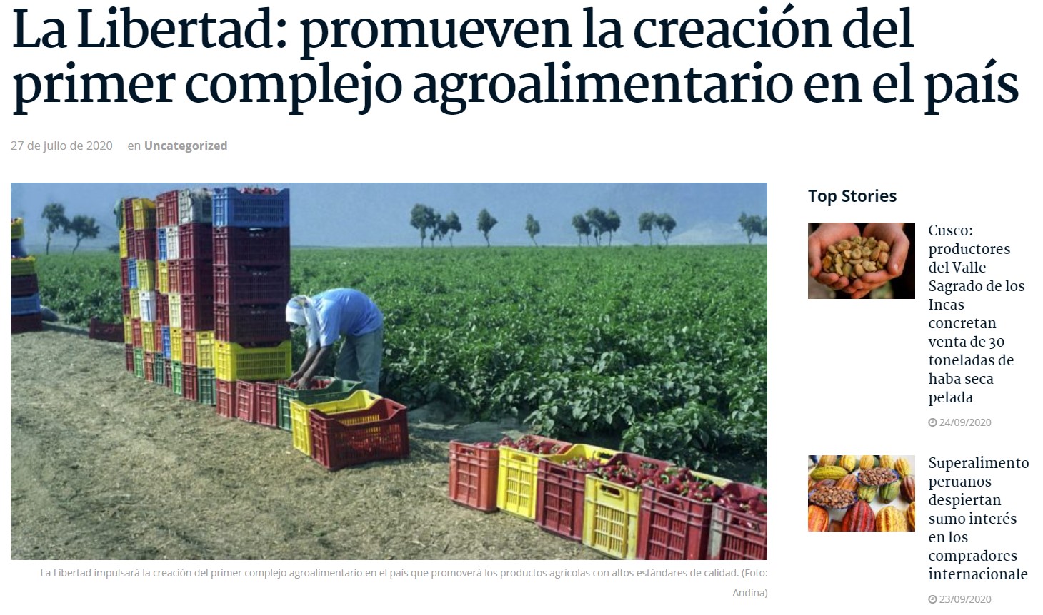 revista agroexportaciones